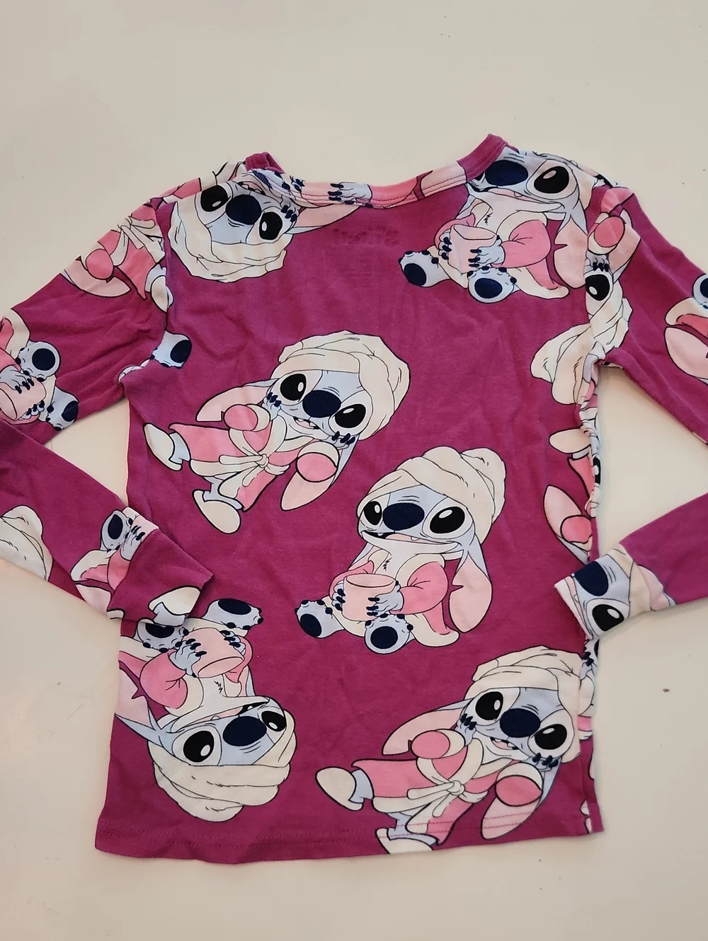 Disney Stitch Pajamas Long Sleeve Top And Pants Size 10